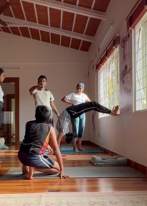 Making the best use of wall ❤️ | Harsha yoga