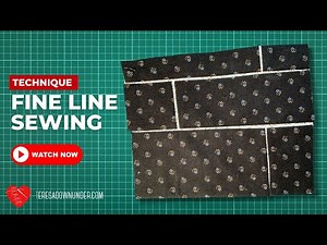 How to sew very narrow fabric strips