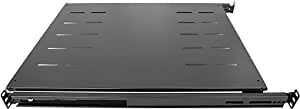 RAISING ELECTRONICS Sliding Fixed Rack Server Shelf 1U 19inch 4 Post Rack Mount-Adjustable 24inch-32inch