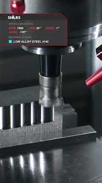 Plunge Milling with Shars - Indexable Milling Cutting Head ENMX Insert