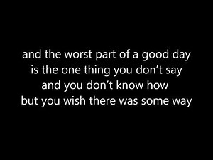 Counting Crows - Possibility Days (with lyrics)