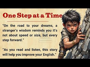 Reading And Listening Practice 🔥|| One Step at a Time || Graded Reader 📚 || English