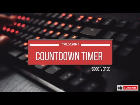 countdown timer with TypeScript Node.js inquirer and chalk