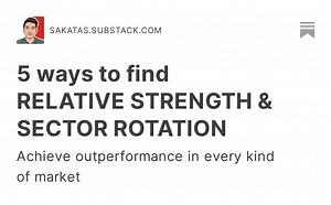 5 ways to find RELATIVE STRENGTH & SECTOR ROTATION
