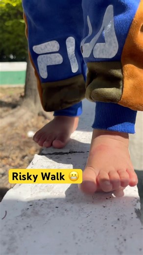 Tiny Steps, Big Risk 😳👣 Baby Walking Edge! #shorts