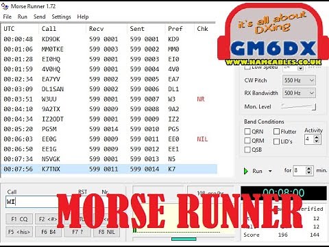 MORSE RUNNER V1.72 - Initial setup and run