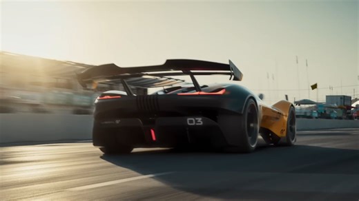 【动态设计样片】Corvette CX.R Vision Gran Turismo 雪佛兰 概念车 三维产品动画