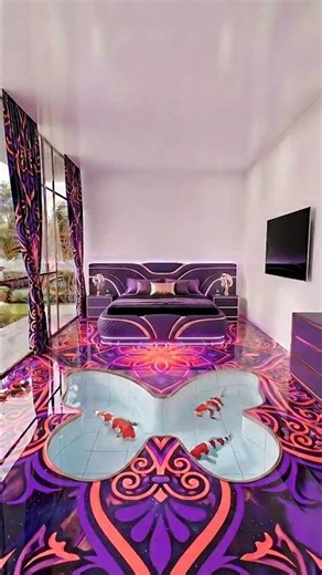 Butterfly Aquarium Epoxy Floor Transformation 38 #shorts #interiordesign #aquarium #viral
