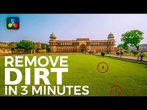 Camera LENS or SENSOR DIRT remove from your shot in 3 minutes on DaVinci Resolve