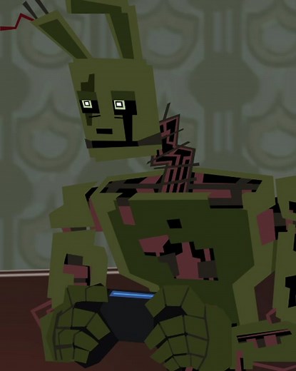 ballora asks springtrap to take out the trash #undeniablycanonfnaftimeline #fnaf #fivenightsatfreddys #williamafton #springtrap #ballora