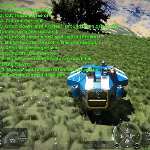 Drop Pod to Ship in under 8 minutes. Each step in under a minute! Space Engineers #shorts