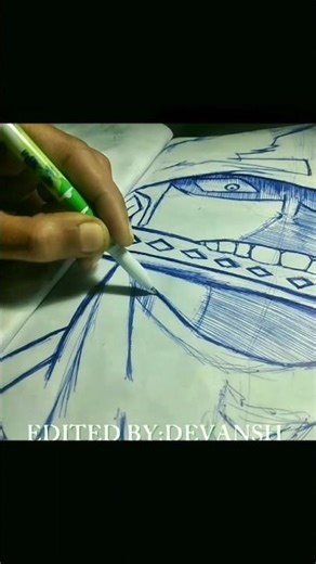 Zoro Anime Speed Drawing ⚔️ | One Piece Quick Pen Sketch #Shorts