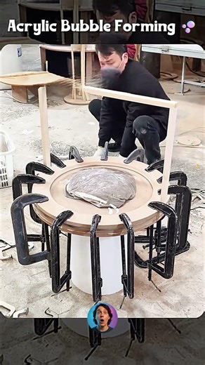 How Heated Acrylic Is Blown Into a Perfect Dome