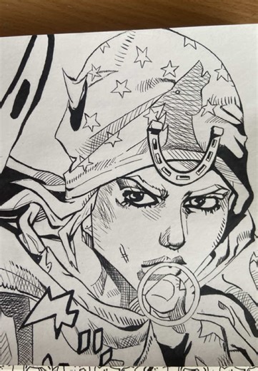 Johnny Joestar en Steel Ball Run: Arte y Dibujo