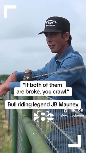 J.B. Mauney taught himself to be the toughest bull rider alive #pbr #bullriding #jbmauney @ryan_osborne
