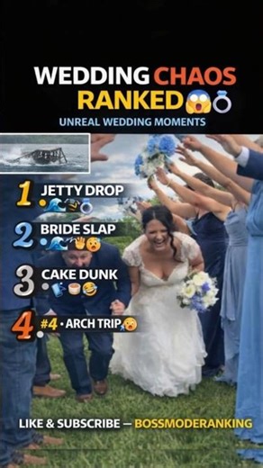 💜 Ranking Top 4 Wedding Fails 😱💍| Shockingly #1#wedding #fails