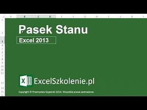 Pasek Stanu - Kurs: Excel Podstawy