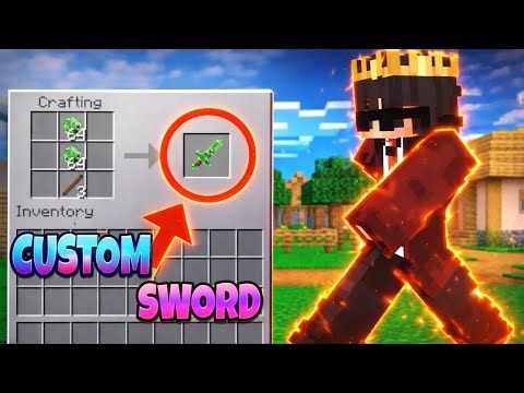 Crafting Custom sword 😱 in Minecraft....