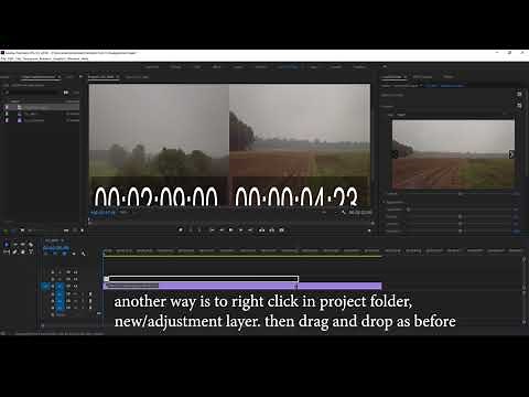 How to : Add adjustment layer and use Luts in Adobe Premiere Pro CC