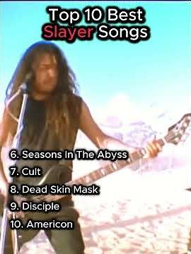 Top 10 Best Slayer Songs #slayer #shorts