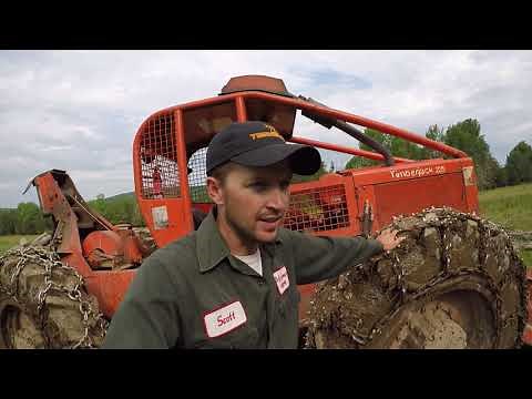 Logging Big Hardwood in Maine with Timberjack skidder