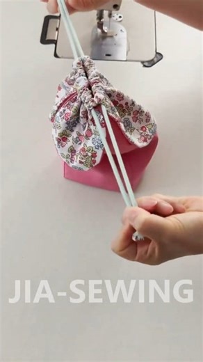 Petal Drawstring Pouch.💰🌸 #diysewing #sewingideas #reels #viral #design | Ospring Sewing