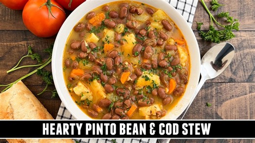 Hearty pinto bean & cod stew | Easy & delicious 40-minute recipe