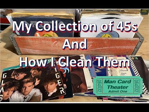 Collection of 45 RPM Vinyl Records and How I Clean Them