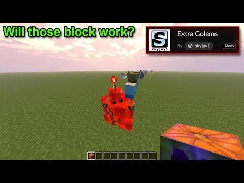 Testing a Crazy Golem Mod — Can Any Block Make One!? 🤨