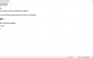 How to Fix Object Reference Not Set To An Instance of an Object