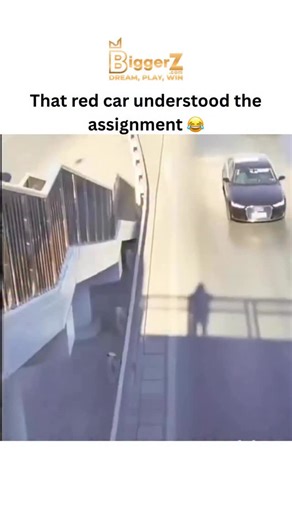 @viral.endoscope on Instagram: "#biggerz - The video captures a red Tesla accelerating aggressively on a multi-lane highway before deliberately rear-ending a blue sedan, sparking a chain reaction collision amid traffic, exemplifying extreme road rage. - Posted by , known for sharing decontextualized clips of quirky human antics, this footage went viral overnight with nearly 600,000 views, drawing laughs for the red car’s “enthusiastic” participation. - Echoing a top reply, a Monash University ac