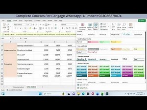 New Perspectives Excel 365 | Module 2: SAM Project B || Aldergrove Project Management