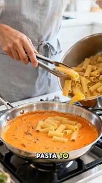 Spicy Creamy Vodka Pasta Recipe in Just 15 #easyrecipe #pasta #dinner