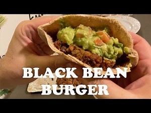 How to make a simple Black bean burger