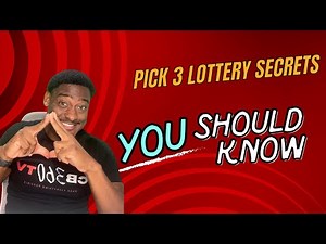 How to Win the Lottery (Pick 3 Strategies)