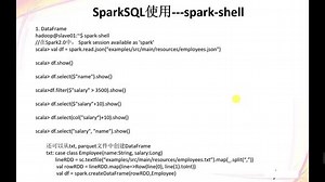 BigData MR & Spark 02-10 SparkSQL Shell DataFrame