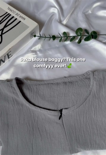 Yang ni code powder blue💙 #baggyblouse #outfitideas #fashioninspo #outfit