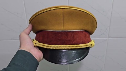 Khaki Peaked Visor Hat | Handmade Military Cosplay Commissar Cap - Etsy