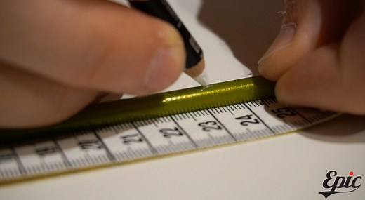 Fly Rod Building. How to find find the spine on a fly rod blank and mark guide spacings.