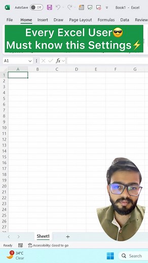 32K views · 288 reactions | Every Excel User must know this Excel Settings‼️ #microsoftexcel #msexceltraining #exceltricks #exceltips | Vishal Aggarwal | Facebook