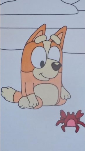 Satisfying Beach Coloring Bingo #shorts #bluey #coloring