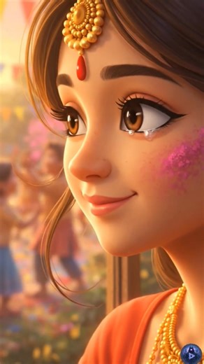 Childhood Holi #shorts #anime #siblings #sister #love #cute