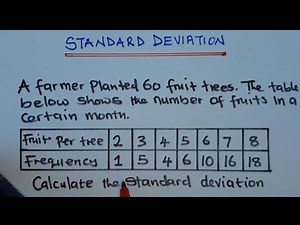 standard deviation