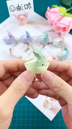 2.2M views · 45K reactions | Cute little white rabbit on fingertips, children love it very much #handicraft #parentchildcraft #origami #whiterabbit #diycrafts #creativeplay #kidsactivities #paperfolding #handmade | paper craft ideas | Facebook