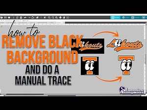 How to remove black background around an image in Silhouette Studio