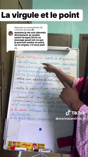 Utiliser la virgule et le point dans une phrase