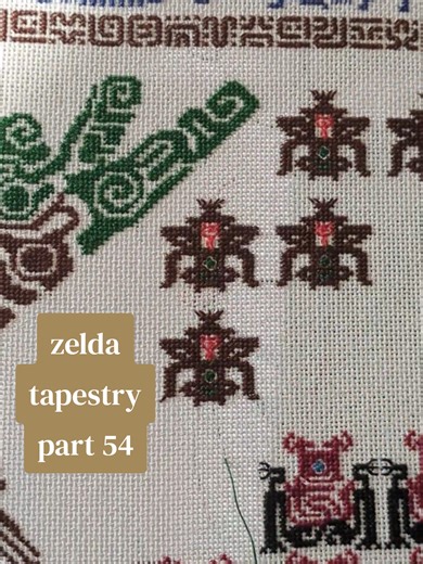 Creating a Cross-Stitch Tapestry Inspired by Zelda: Part 54