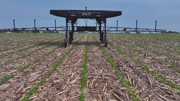 Autonomous sprayer in Carroll County is helping cut chemical use on crop fields