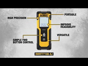 Dewalt DWHT77100 30M Laser Distance Measurer with Area and Volume Features
