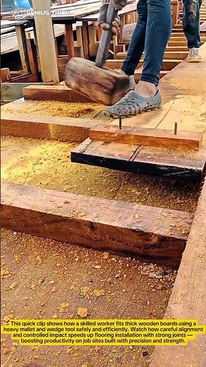 Hardwood Floor Installation Hack – Fast Manual Wood Board Fitting!